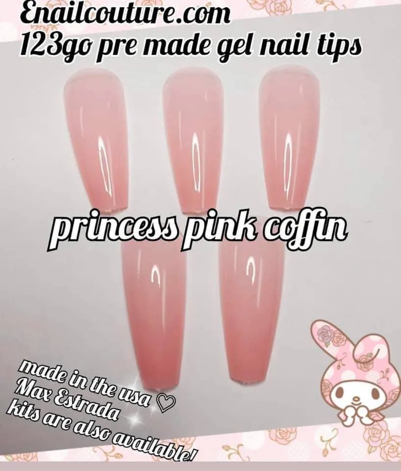 123 Go! Nail KIT (Soft Gel Full Cover Tips Kit for Soak Off Nail Extensions, Jelly Tips False Press on Nails)