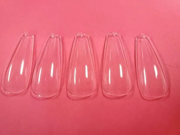 123 Go! Nail KIT (Soft Gel Full Cover Tips Kit for Soak Off Nail Extensions, Jelly Tips False Press on Nails)