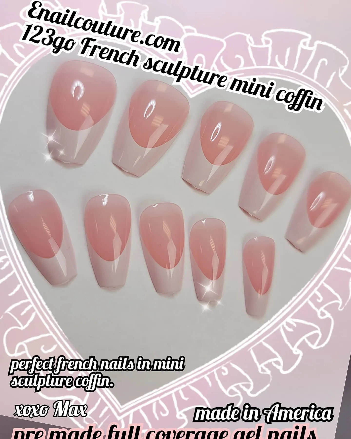 123 Go! Nail KIT (Soft Gel Full Cover Tips Kit for Soak Off Nail Extensions, Jelly Tips False Press on Nails)