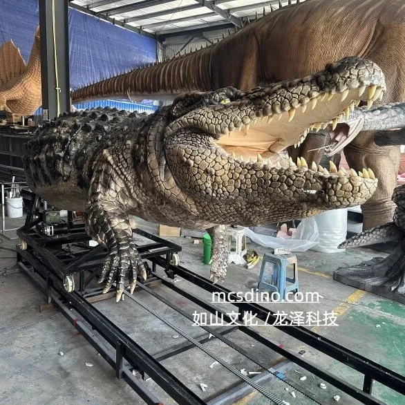 3.6m Giant Animatronic Crocodile Bust-MAC005B