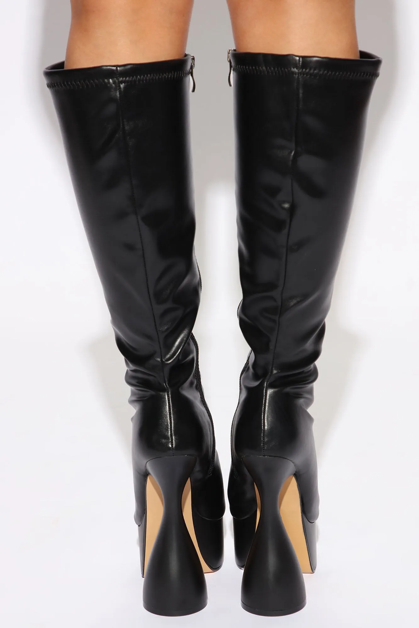 Addison Knee High Boots - Black