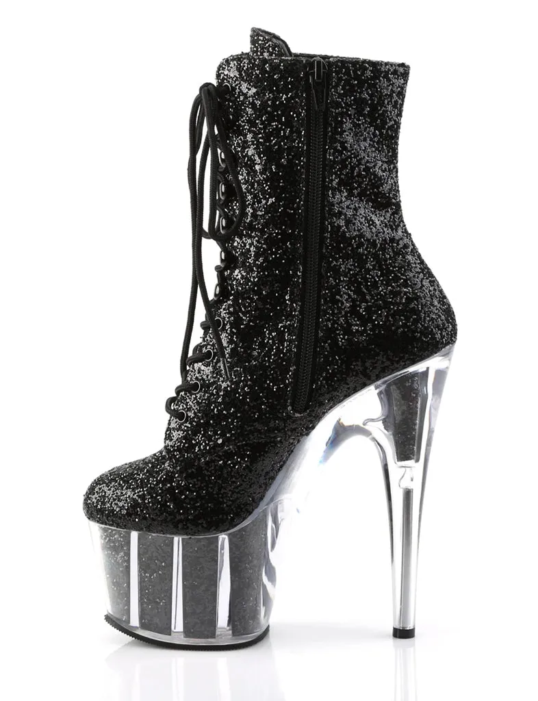 ADORE-1020G HEELS - BLACK GLITTER ✰ PRE ORDER ✰