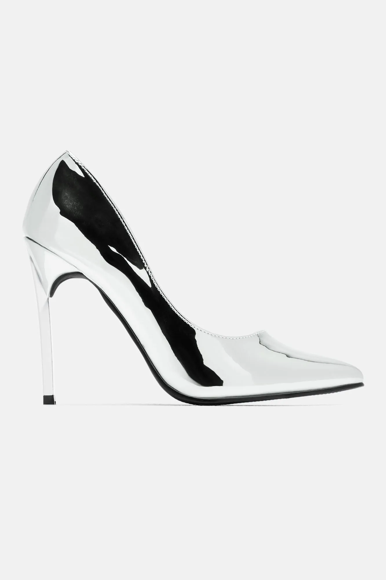 Alexia Stiletto Pumps - Silver