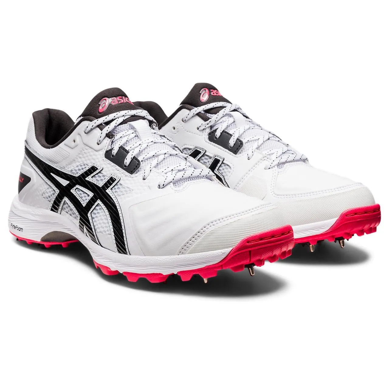 Asics Gel Gully 7 Cricket Spikes White/Red