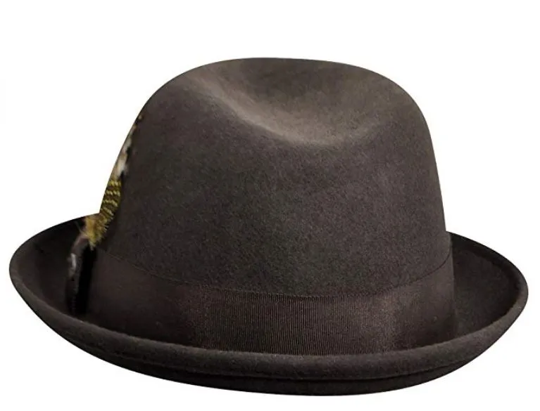 Bailey Cloyd in Grey Center Dent Wool Felt Trilby Hat