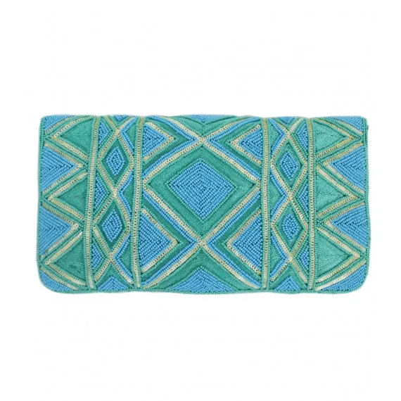 Blue Turquoise/Sea Green Mzuri Clutch Bag