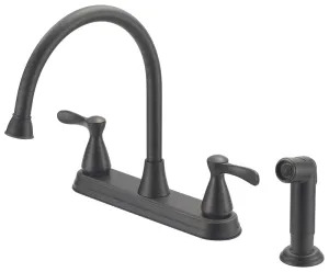 Boston Harbor F8210001RW Kitchen Faucet, 1.8 gpm, 4-Faucet Hole, Metal/Plastic, Venetian Bronze, Deck Mounting :EA: QUANTITY: 1