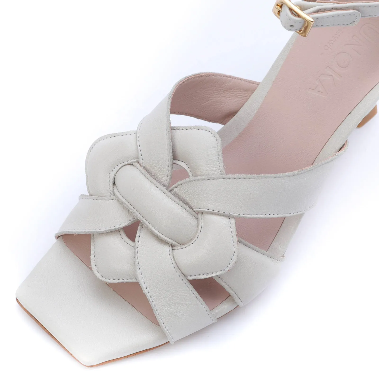 CLAIRE high heel sandal - off white