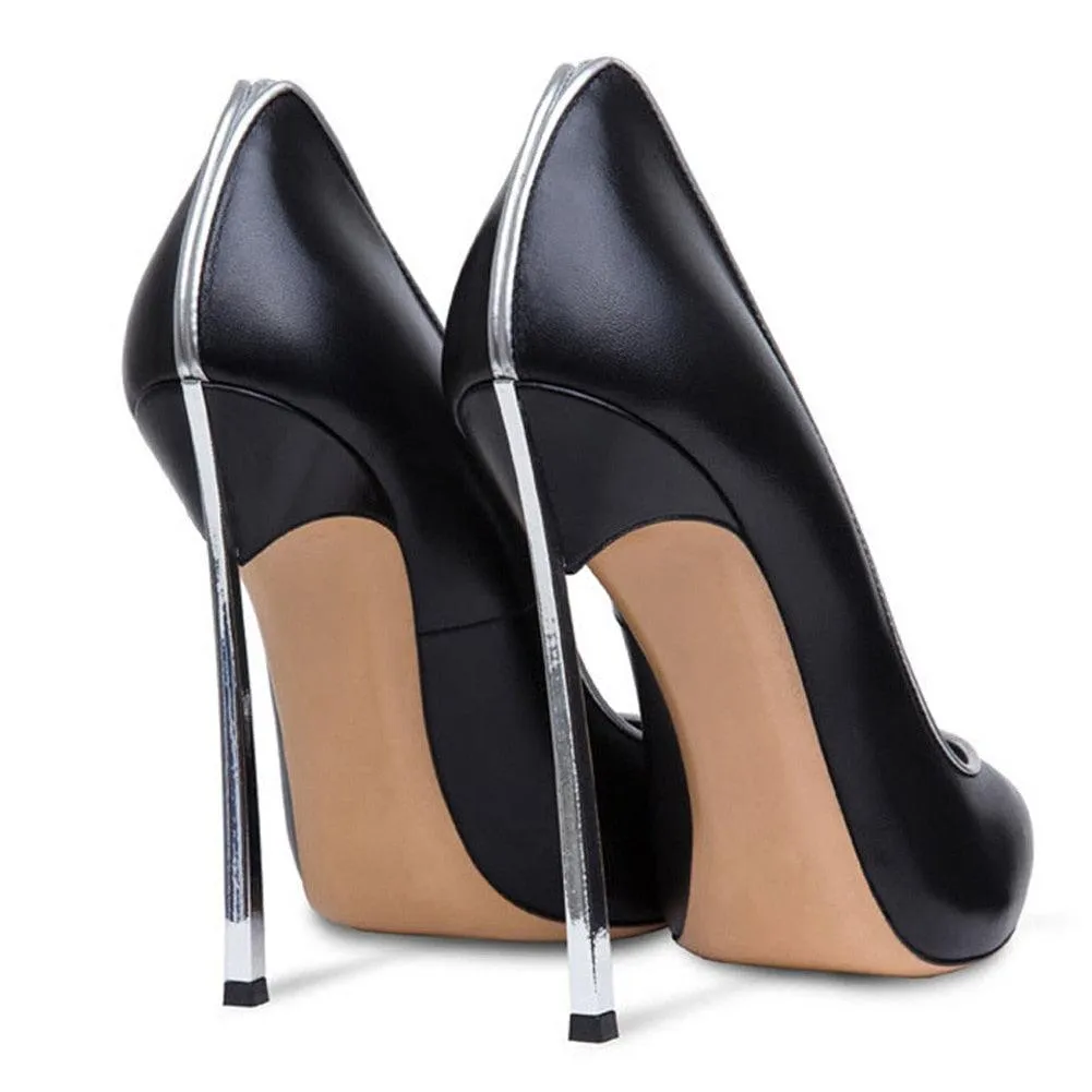 Contrast Coloured 12 cm High Heel Pumps