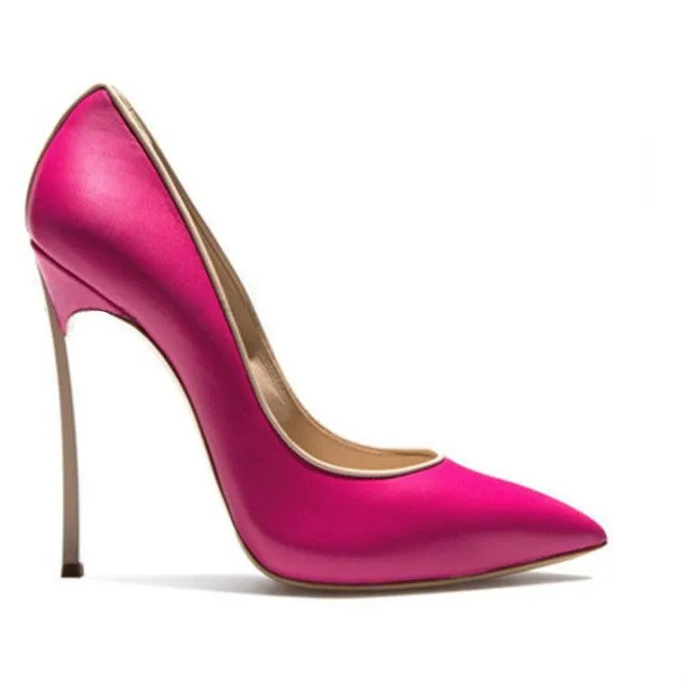 Contrast Coloured 12 cm High Heel Pumps