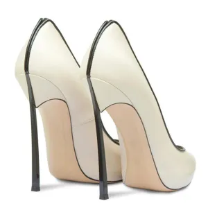 Contrast Coloured 12 cm High Heel Pumps