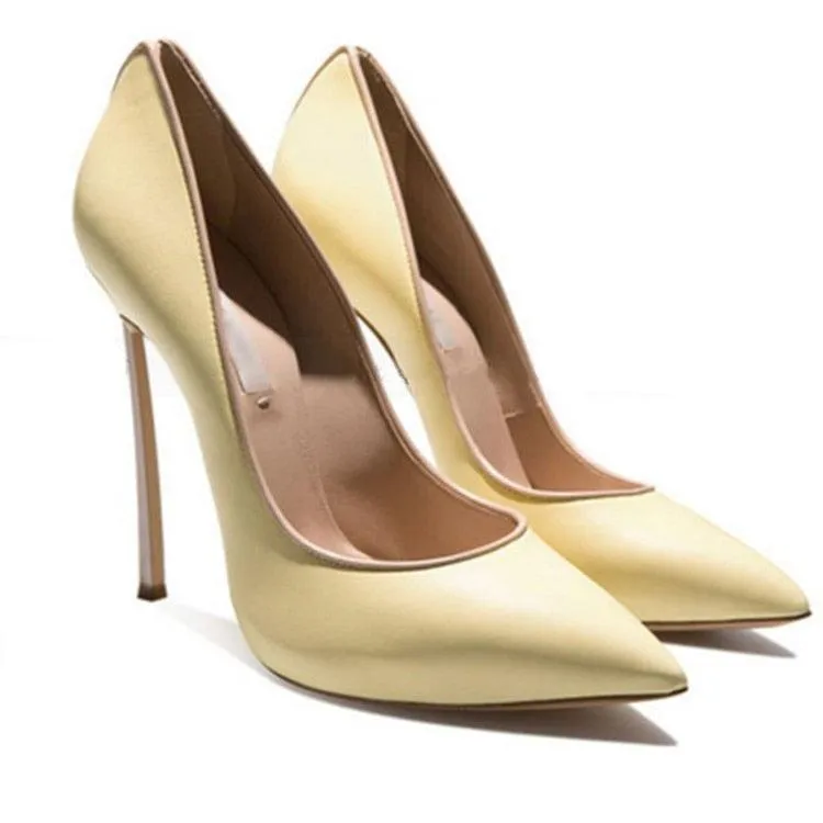 Contrast Coloured 12 cm High Heel Pumps