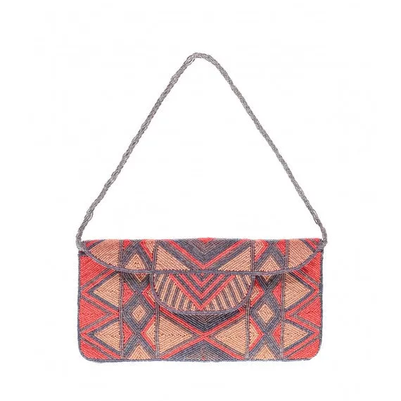 Coral Mzuri Clutch Bag