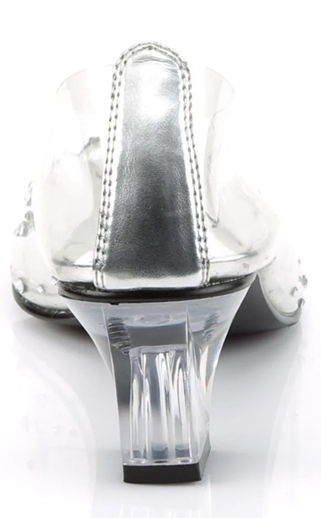 CRYSTAL-100 Clear Lucite Cinderella Heels