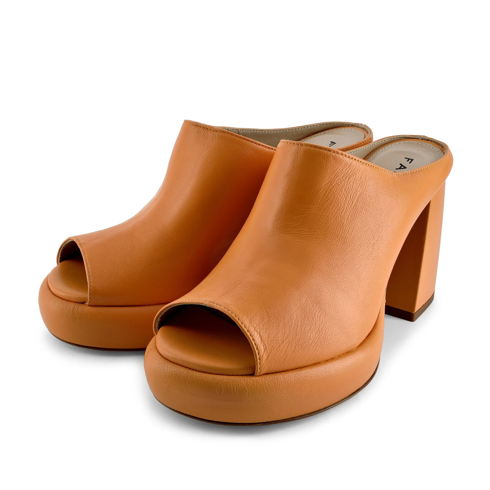 Doria Papaya Platform Mules