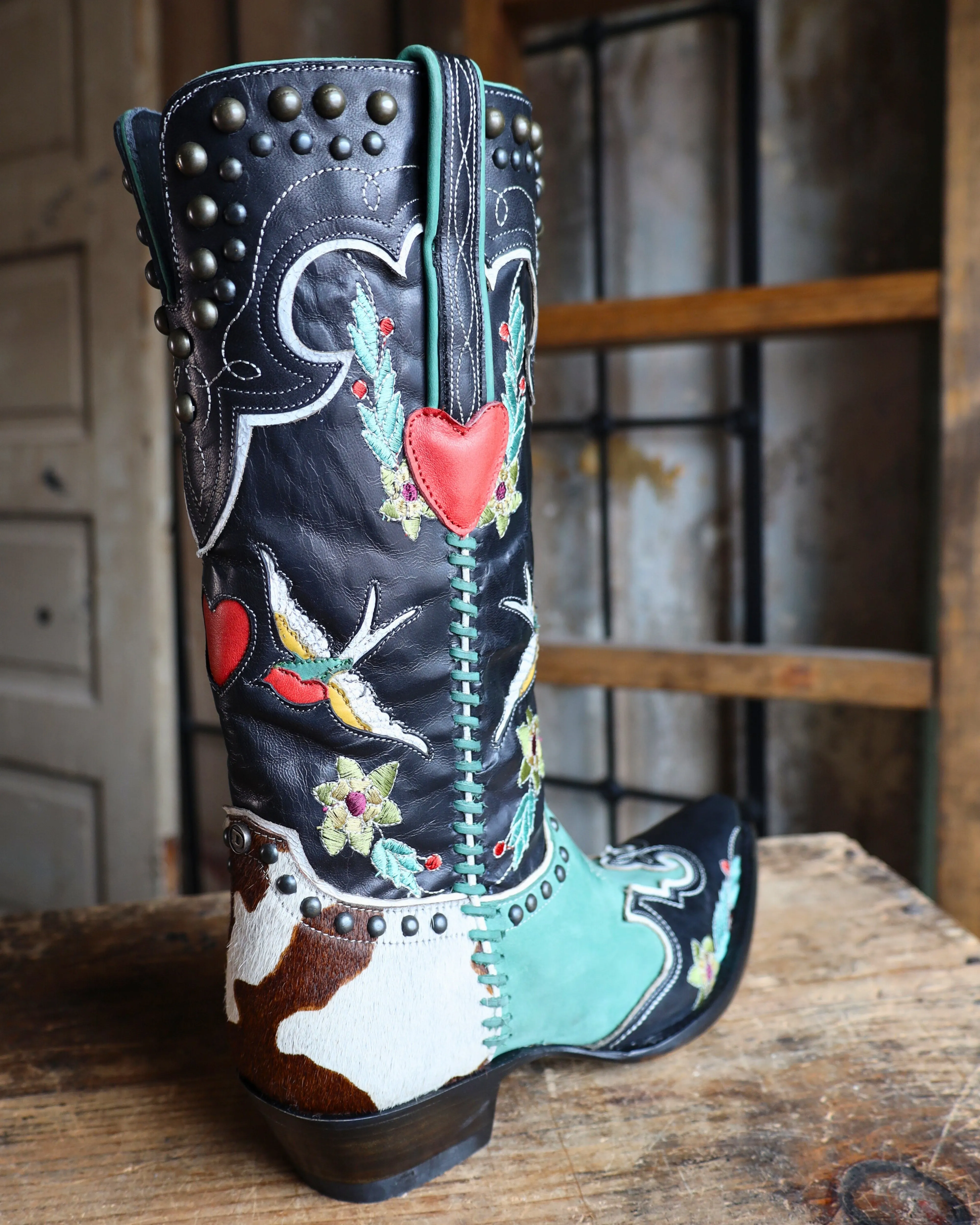 DOUBLE D RANCH WOMEN'S MIDNIGHT COWBOY BOOT