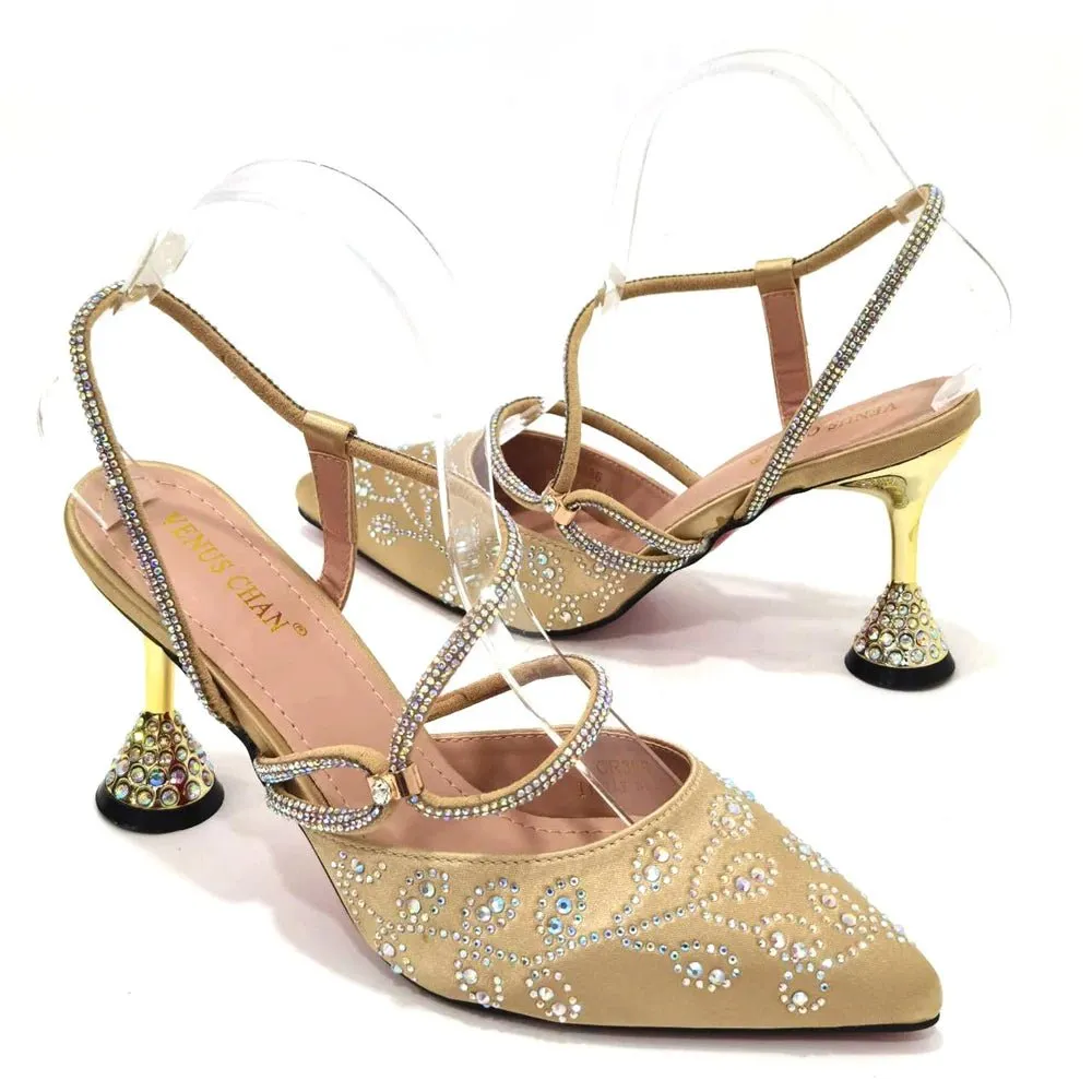 Elegant Affairs: Ladies' High Heels & Bag Set for Weddings