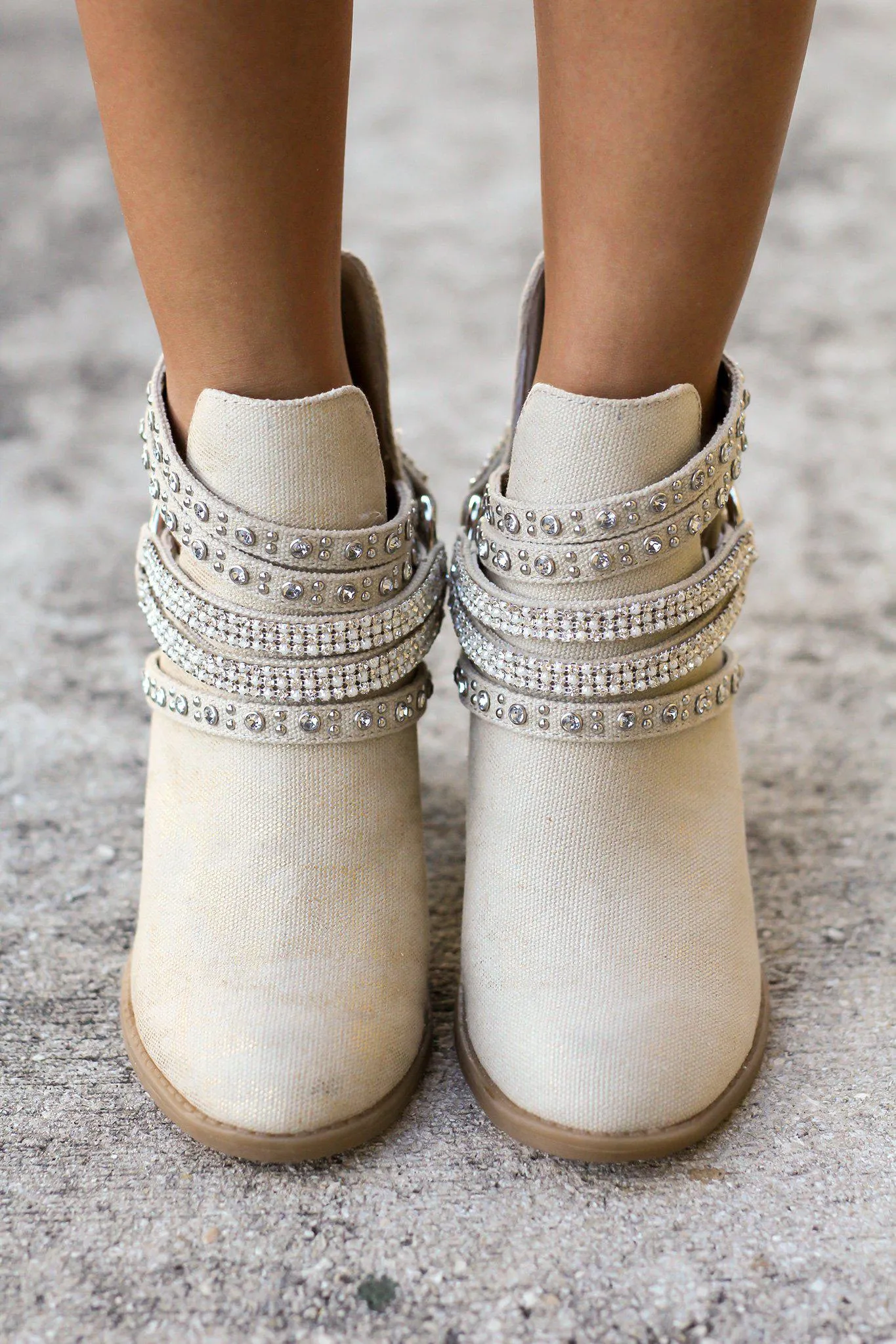 Elly Cream Booties