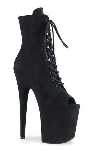 FLAMINGO-1021FS Black Suede Ankle Boots