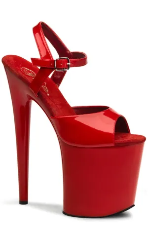 FLAMINGO-809 Red Patent Platform Heels