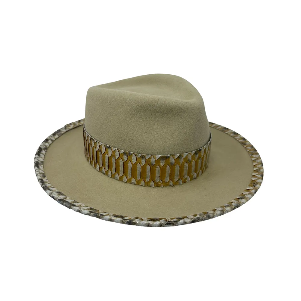 Gold Silver Belly Fedora