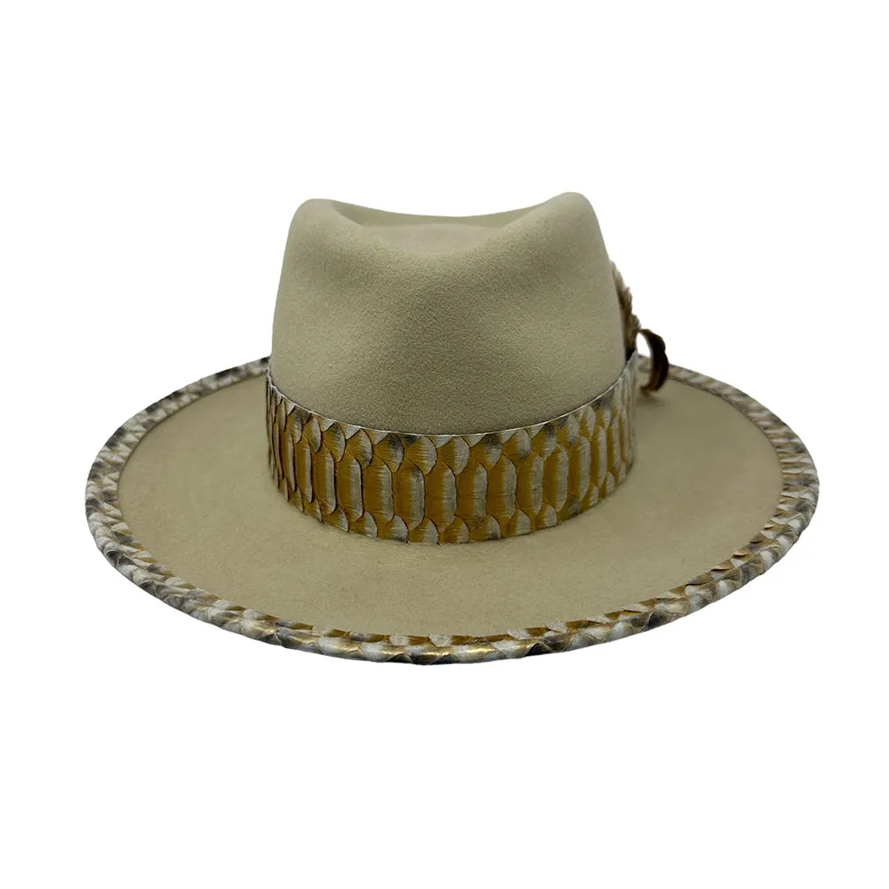 Gold Silver Belly Fedora