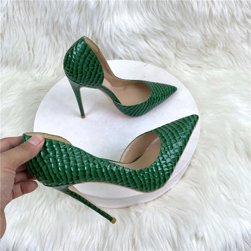 Green D'Orsay High Heels