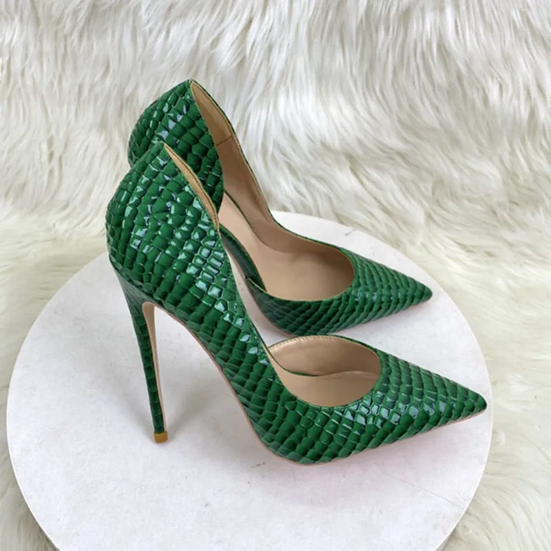 Green D'Orsay High Heels