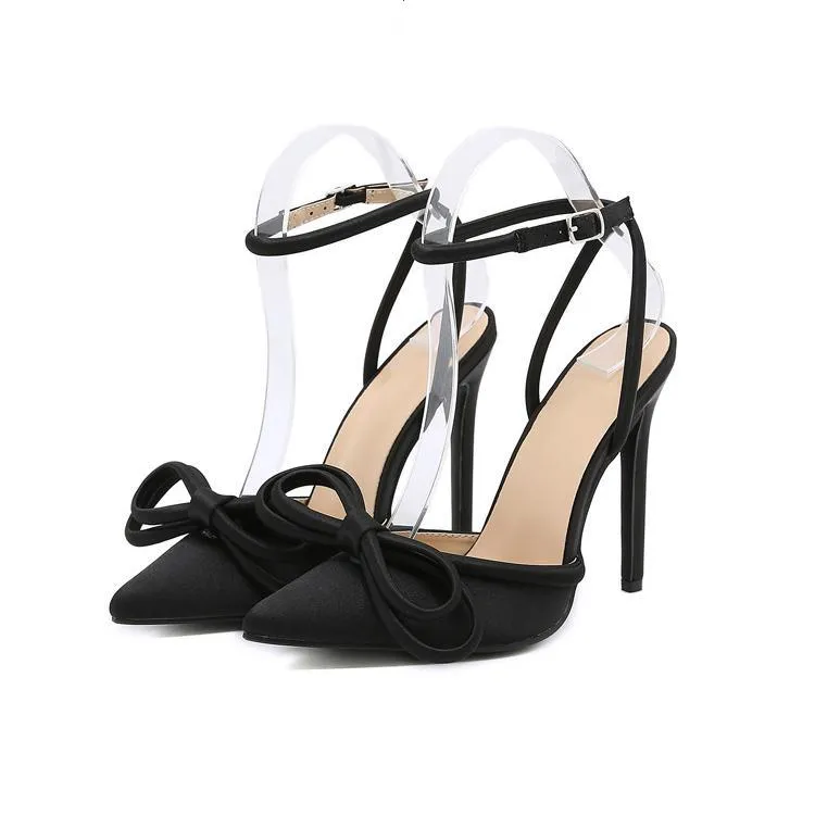 High Heels Satin Sandals