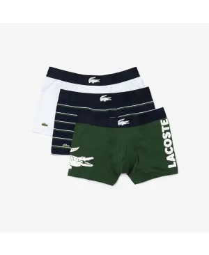 Lacoste Men's Casual Stretch Swimming Briefs Assorted Colors 3 Piece