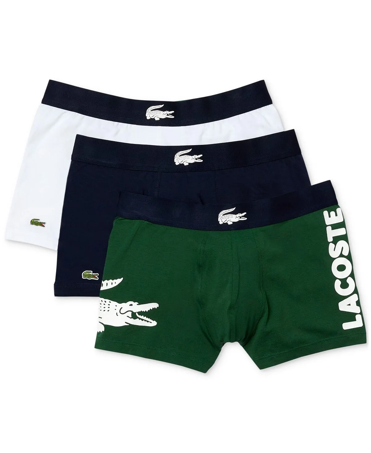 Lacoste Men's Casual Stretch Swimming Briefs Assorted Colors 3 Piece