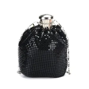 Luxy Moon Kettle-shaped Sequined Evening Clutch Bag