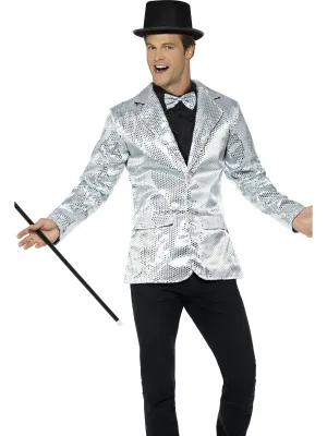 Mens Costume - Silver Sequin Jacket