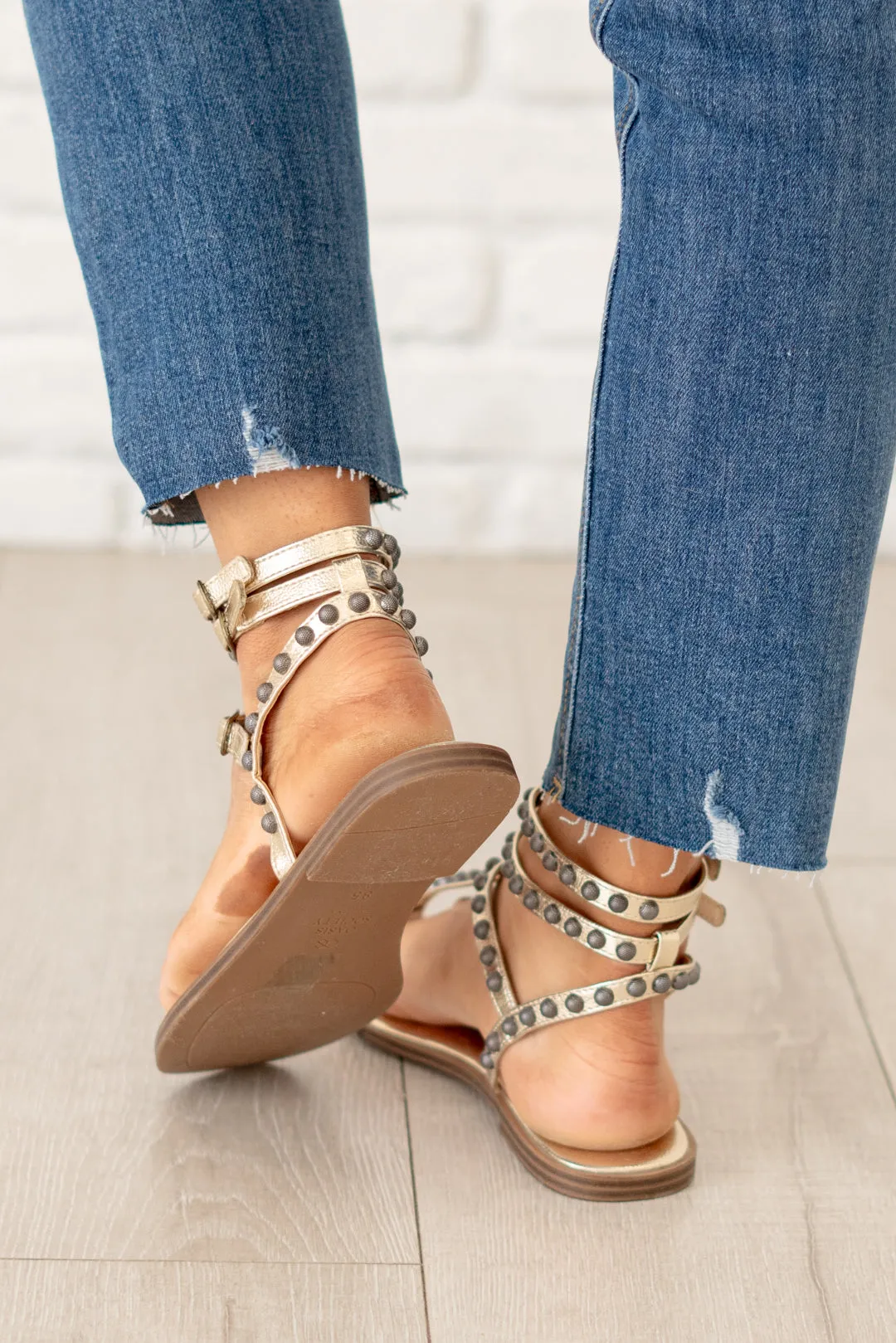 Oaklyn Studded Gladiator Sandal