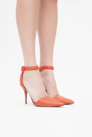 Orange Embellished Lovisa Wrap Heel