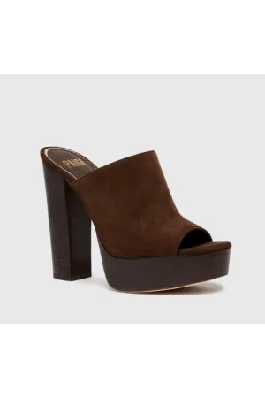 Paige Corbin Mule Chocolate Suede