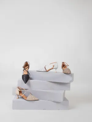 Pointed Laser-Cut Pumps