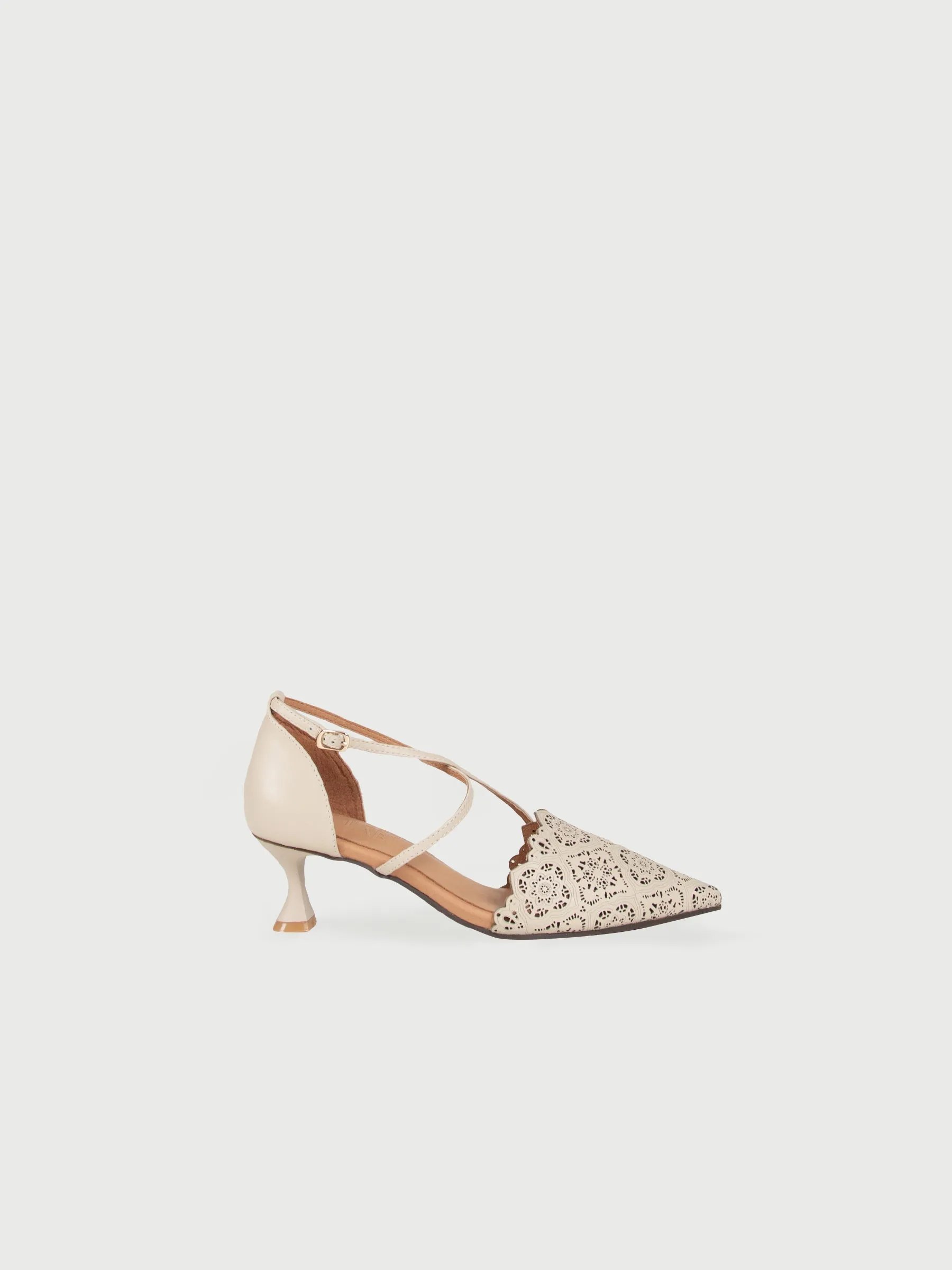 Pointed Laser-Cut Pumps