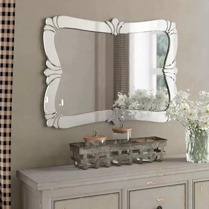 Rectangular Horizontal Venetian Mirror (VD-807) - Add a Touch of Elegance to Your Home Decor