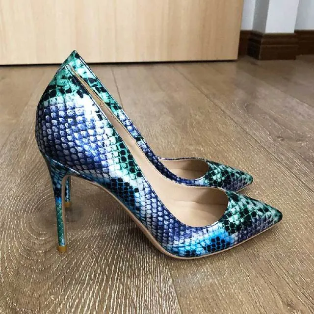 SerpentLuxe Night Club Stiletto Pumps