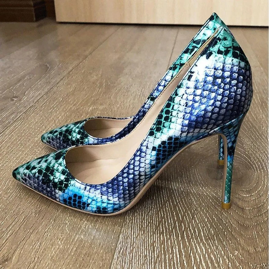 SerpentLuxe Night Club Stiletto Pumps