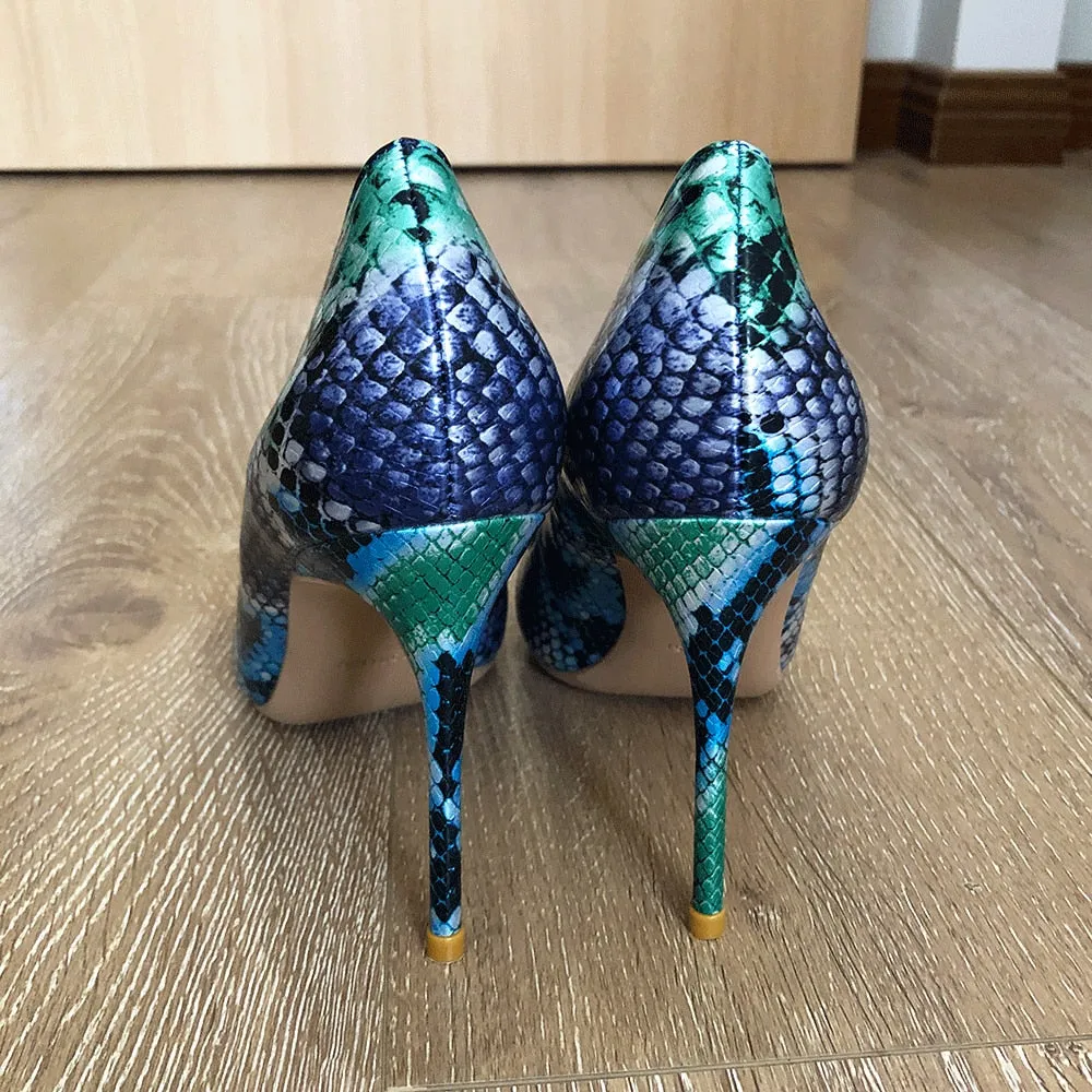 SerpentLuxe Night Club Stiletto Pumps