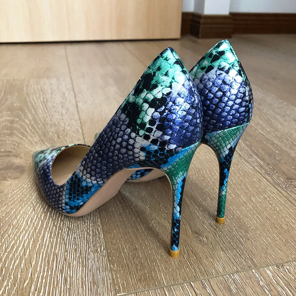 SerpentLuxe Night Club Stiletto Pumps