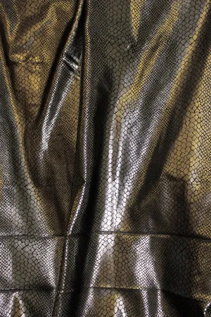 Snake Print Metallic Spandex Fabric Sample