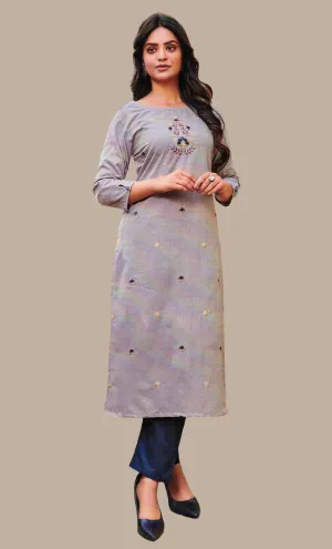 Soft Lilac Kurti Top & Pants