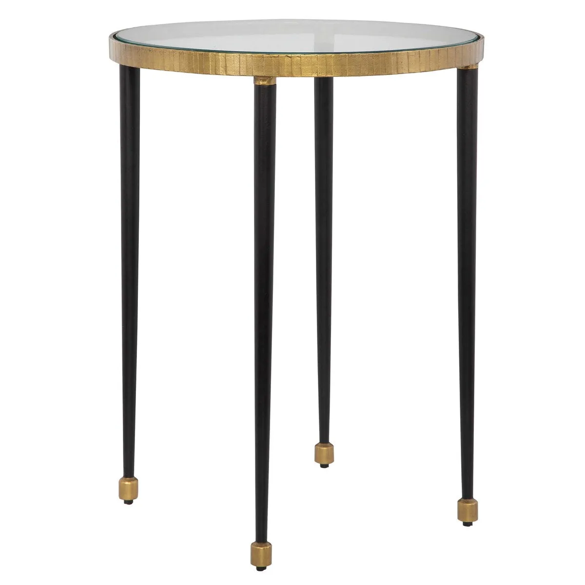 Stiletto Antique Gold Side Table